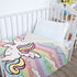 Baby Throw Blanket for Girls, Soft Cozy Cute Fantasy Horse Plush Flannel Crib Blanket for Nursery, 32 x 48 Inch Rainbow Cartoon Fleece Fuzzy Blank...