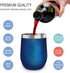 CHILLOUT LIFE 12 oz Stainless Steel Tumbler with Lid & Gift Box - Wine Tumbler Double Wall Vacuum Insulated Travel Tumbler Cup for Coffee, Wine, C...