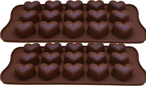 Heart with Diamond Shape Tray Pan Silicone Bakeware DIY Durable Oven to Freezer, Microwave, Dishwasher Safe - Perfect for Chocolate, Jelly, Bit-Si...