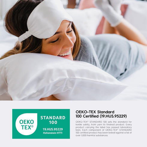 Tafts Pillow Cases - 22mm 100% Pure Mulberry 6A Silk Pillowcase for Hair & Skin with Zipper Closure, Cooling, Natural, Organic, Double Sided Silk ...