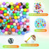203 Pieces Silicone Bead Kit - DIY Focal Beads for Pens Making Bulk - Pen Beads for Beadable Pens & Keychains Making - Loose Round Beads Bulk for ...