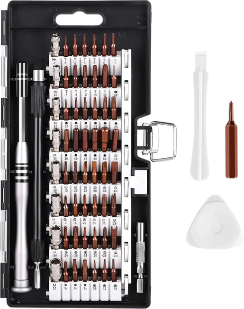 Syntus Precision Screwdriver Set, 63 in 1 with 57 Bits Screwdriver Kit, Magnetic Driver Electronics Repair Tool Kit for iPhone, Tablet, Macbook, X...