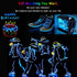 JIGUOOR EL Wire Battery Pack 9.8ft / 3m Bright Neon Light Strip 360° Illumination Neon Tube Rope Lights for DIY, Festival, Party Decoration, Pub, ...