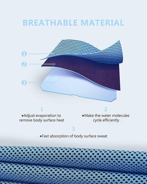 Cooling Towel 4Packs, Ice Towel, Microfiber Towel, Soft Breathable Chilly Towel Stay Cool for Yoga, Sport, Gym, Workout, Camping, Fitness, Running...