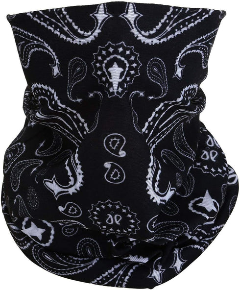 Tube Bandana Face Mask Scarf Paisley Print Head Neck Gaiter Motorcycle Bike Hiking...