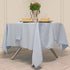Kadut Blue Square Tablecloth 52 x 52 Inch - Heavy Duty, Washable, Wrinkle-Resistant Table Cover for Square or Round Tables, Parties, Weddings, Kit...