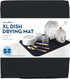 S&T INC. Dish Drying Mat XL, Highly Absorbent Microfiber Kitchen Counter Mat, Dish Drying Pad for Dishes, Utensils, Pots and Pans, Extra Large 18"...