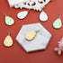 SAVITA 50pcs Sublimation Earring Kit, Double-Sided White Teardrop Unfinished Pendant Sublimation with Hooks for Earrings for Jewellery Making DIY...