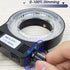 Microscope Light Microscope LED Ring Light Illuminator, Electronic Industry Microscope Ring Lamp 144 LED Bubbles for Lab Monocular Binocular Trino...