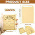100Pcs Seed Envelopes, Seed Envelopes Resealable Brown Paper Seed Packets Envelopes Self Adhesive Sealing Seed Saving Envelopes Paper Seed Envelop...