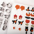 Halloween Polymer Clay Cutters - Winter Clay Cutters for Polymer Clay Jewelry, 11 Shapes Christmas Polymer Clay Molds, Pumpkin Ghost Holiday Clay ...