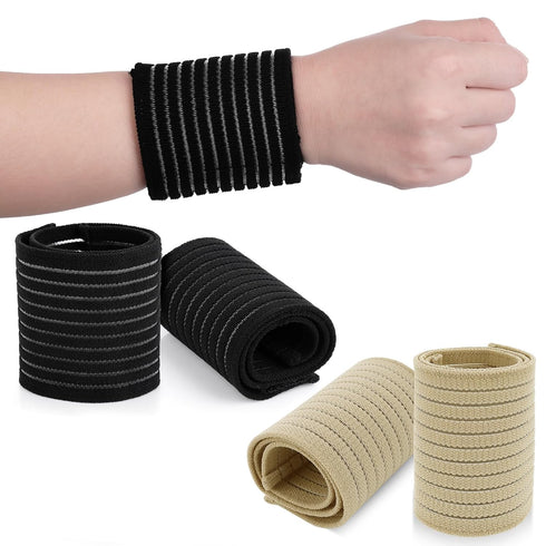 Sibba Wrist Brace Wraps 4 PCS Carpal Tunnel Support Straps Compression Sleeve Weightlifting Work Wristbands Gym Wrap Band Forearm Sweatband Tennis...