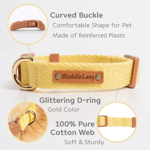 Adjustable No Pull Dog Collars for Medium Dogs Female Cute Brown Dog Collars for Medium Dogs Strong Medium Dog Collar Training Collar for Dogs Pup...