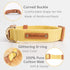 Adjustable No Pull Dog Collars for Medium Dogs Female Cute Brown Dog Collars for Medium Dogs Strong Medium Dog Collar Training Collar for Dogs Pup...