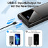 Portable Charger, 10000mAh Power Bank, Fast Charging Battery Pack with USB C/USB A Output, Tri-Outputs Digital Display Portable Phone Charger for ...
