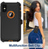 for iPhone X Case, iPhone Xs Case with Belt Clip Holster, 2X Screen Protector, Military Grade Shockproof Heavy Duty Full Body Drop-Proof Rugged Pr...