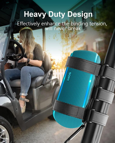 ALIENSX Heavy-Duty Portable Speaker Mount for Most Wireless Bluetooth Speakers, Compatible with Golf Carts, Bikes, ATVs, UTVs, Boats, Wakeboard To...