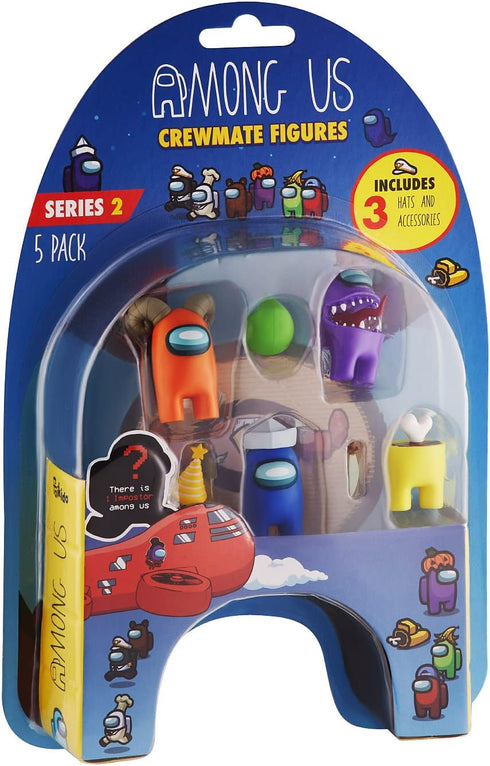 P.M.I. Among Us Crewmate Figures | 5 Among Us Toys Out of 16 Collectibles in 1 Pack | Among Us Merch Incl. The Peeled and The Clogged | 1 Hidden I...