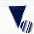 32Ft Deep Blue Party Decorations Royal Triangle Flag Pennant Bunting Fabric Garland for Wedding Birthday Ahoy Achor Nautical Pirate Bridal Baby Sh...