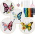 Generic 4 Sets Embroidery Kit for Beginners Adults Cross Stitch Starter Kits DIY Embroidery Kits with Patterns and Instructions Hoops Needles Thre...