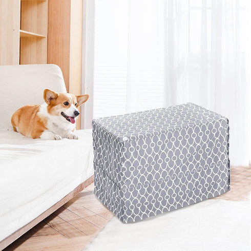 Morezi Dog Crate Cover for Wire Crates, Heavy Nylon Waterproof, Fits Most 36" inch Dog Crates, Easy to Put On, Take Off, and Adjust - Cover only -...