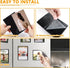 Mingting 10pcs 5x7 Magnetic Picture Frames for Refrigerator Reusable Magnets Fridge Photo Sleeves for Refrigerator Locker Office Cabinet,Black...