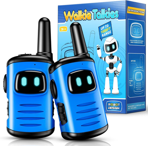 Kids Walkie Talkies Toys for Boys: comedyfun Mini Robots Walkies Talkies 2 Pack Birthday Gifts for 3 4 5 6-8 Year Old Boys Toys for 4 5 6 7 8-10 Y...