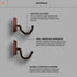 Hold Up Displays Gun Wall Mount, AR Wall Mount, Rifle Wall Mount, Shotgun Holder, Bow Wall Hanger, Gun Hooks for Wall, Walnut Hardwood Gun Display...