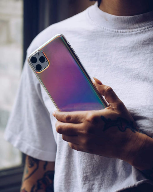 FELONY CASE - iPhone 13 Mini Case - Stylish Aura Holographic iPhone Case - Wireless Charging Compatible - Anti-Scratch, 360° Shockproof Protective...