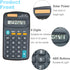 Basic Calculator Dual Power 8 Digit Desktop Calculator (Black,Set of 5)...