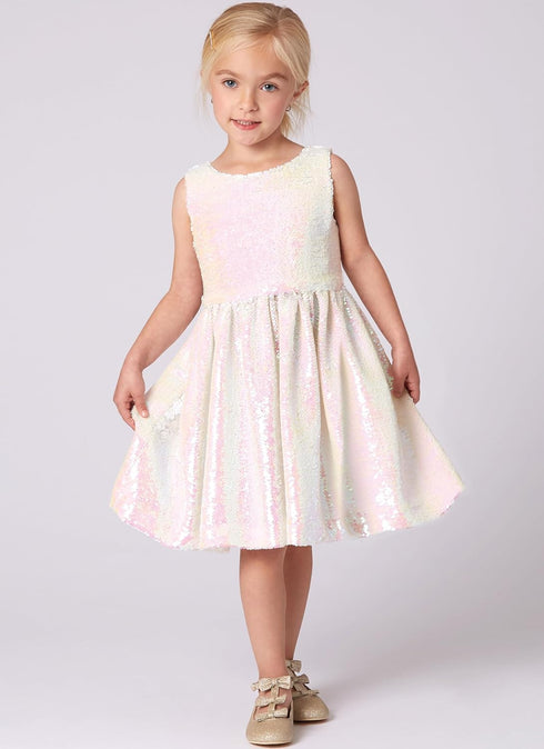New Look Easy Children's Sleeveless Dress Sewing Pattern Kit, Design Code N6763, Sizes 3-4-5-6-7-8, Multicolor...