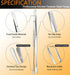 JETKONG 6 Pcs Cooking Tweezer Tongs, 12'' and 6.3" Stainless Steel Kitchen Tweezer Set, Professional Chef Tweezers for Cooking, Repairing, Sea Foo...