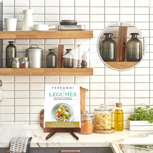 Cookbook Stand, Stylish Recipe Book Holder, Wooden Cookbook Holder, Multifunctional Photo Picture Frame Display Stand Cook Book Holder Stand for H...