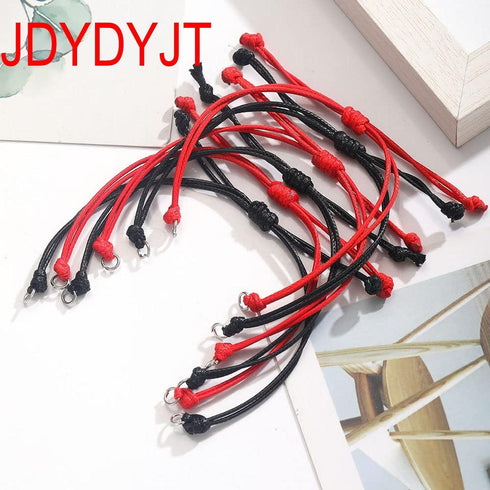 JDYDYJT Semi Finished DIY Half-Finished Unfinished Bracelet Jewelry Making Braided Cord Bracelets Adjustable Rope Thread Bracelets with Jump Rings...