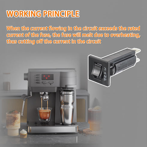 W28-XQ1A-3 Circuit Breaker 32V 3AMP; 2 Poles Snap-in Panel; 250V W28 Series (Pack of 2)...