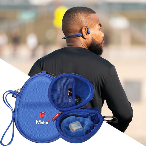 Mchoi Hard Case Suitable for Aftershokz Aeropex/Aftershokz Titanium Mini/Aftershokz Air/Aftershokz Openmove/Openrun Pro, Open-Ear Wireless Bone Co...