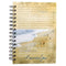 Hardcover Journal Footprints In The Sand Poem Beach Inspirational Wire Bound Notebook w/192 Lined Pages, Large...