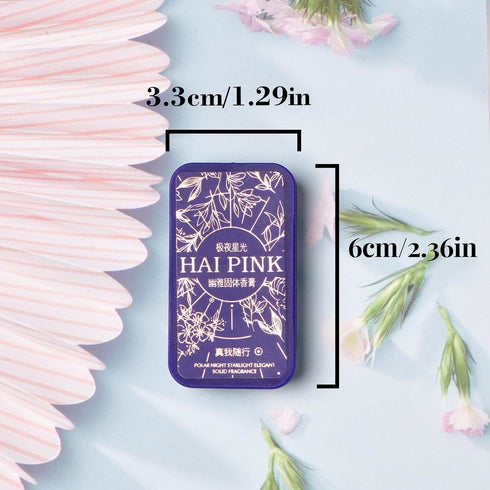 4 Pack Solid Perfume Set, Perfume Sampler for Women and Men, Small Travel Perfume Balm, Portable Fragrance, Birthday Gifts for Men(Polar starlight...