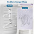 Magnetic Hanger Organizer Stacker,Clothes Hanger Storage Rack,Hanger Holder for Closet Laundry Room Washing Machine,White...