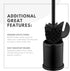 ToiletTree Products Deluxe Toilet Brush with Lid - Black...