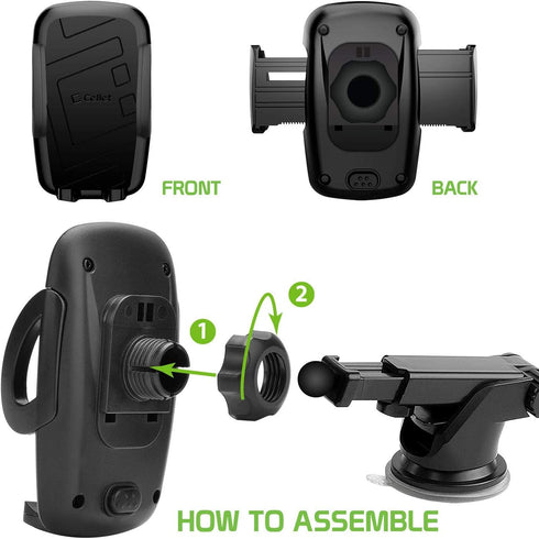 Cellet Telescoping Arm Car Phone Holder – Adjustable Dashboard & Windshield Mount for Smartphones...