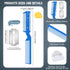 5 Pieces Razor Comb for Dogs Hair Grooming Trimmer Comb for Pet Razor Comb with 25 Extra Blades Manual Dog Hair Trimmer Comb Double Edge Razor for...