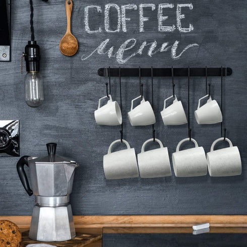 AJART Coffee Bar Decor Mug Holder: 17" Coffee Cup Rack for Home Kitchen Office Dining Room Cafe Bar...