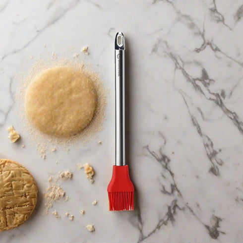Cuisinox Heat-Resistant Non-Stick Silicone Cooking Utensil for Baking and Cooking, Red 10" Pastry Brush...