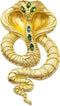Retro Crystal Snake Brooch Gold Plated Cobra Animal Corsage Suit Jacket Brooch Pin Fashion Jewelry for Men Women Gifts...