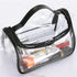 HAOGUAGUA Heavy Duty Clear Cosmetic Bag Waterproof Transparent Travel Makeup Toiletry Organizer Bag (Black)...