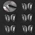 12.4mm Eyeglass Nose Pads D Shape 5 Pairs Pushin Push in Nose Pieces Anti-Slip Soft Silicone Glass Nose Pieces for Glasses Eyeglasses Sunglasses...