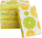 CELOX 6 Pack Lemon Printed Dual Sided Scrub Dish Sponges, Non Scratch Sponge for Kitchen Cleaning, 4.5" x 2.8" x 0.8"...