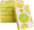 CELOX 6 Pack Lemon Printed Dual Sided Scrub Dish Sponges, Non Scratch Sponge for Kitchen Cleaning, 4.5" x 2.8" x 0.8"...