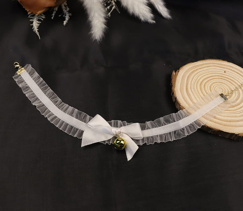 Retro Bell Choker Collar Necklace Lolita Bowknot Lace Necklace Gothic Sexy Women Neck Chain Cosplay Neck Accessories for Women and Girls...